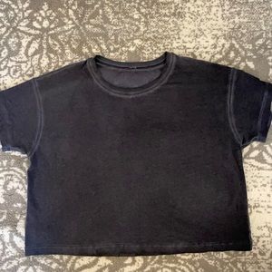 Lululemon Cates Tee Dip Dyed Blue size 4